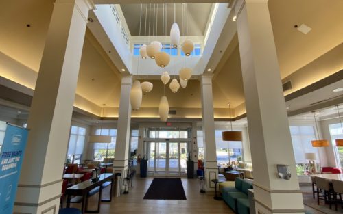 lobby at Hilton Garden Inn St Augustine Beach